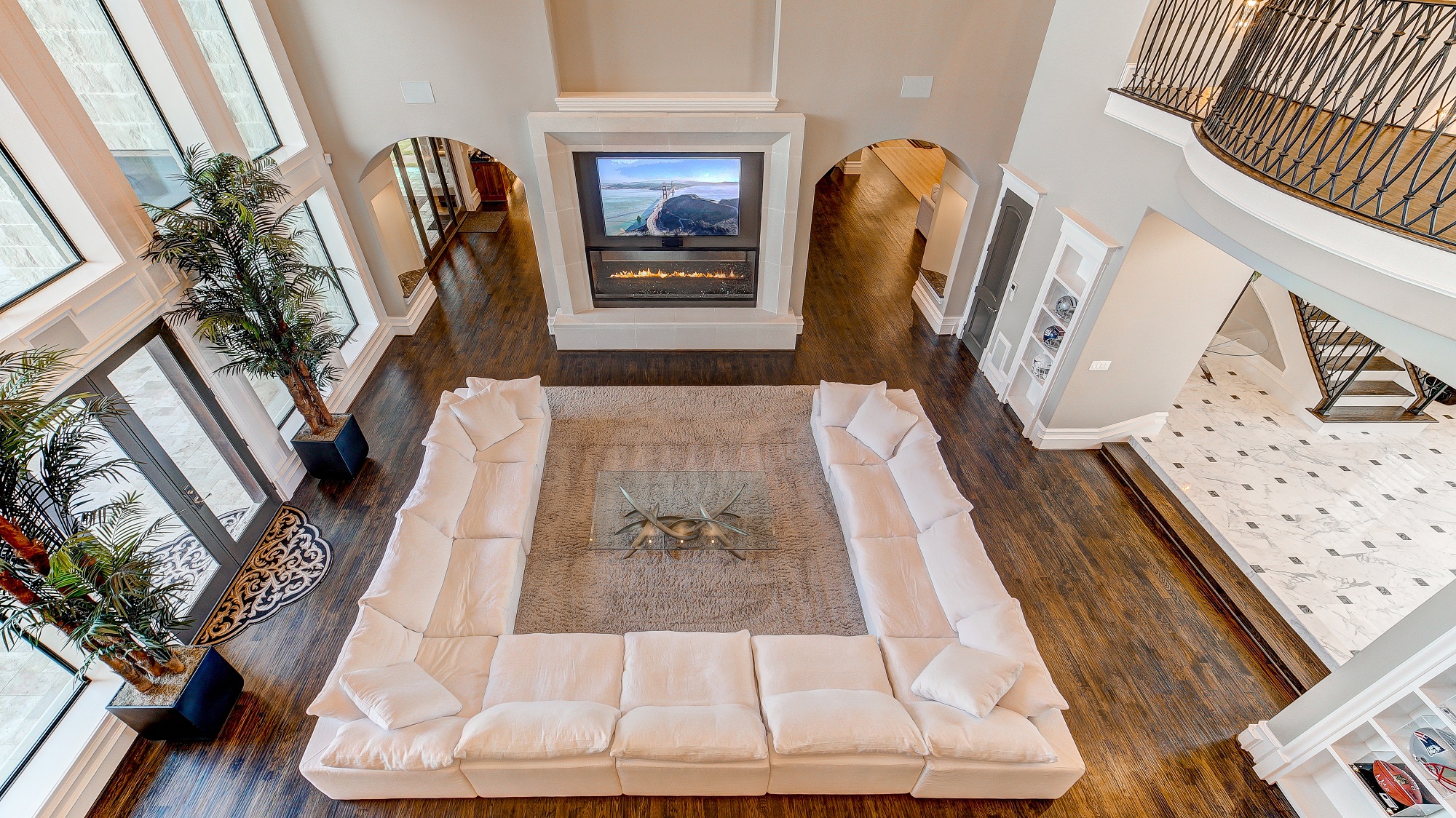 living room birdseye view