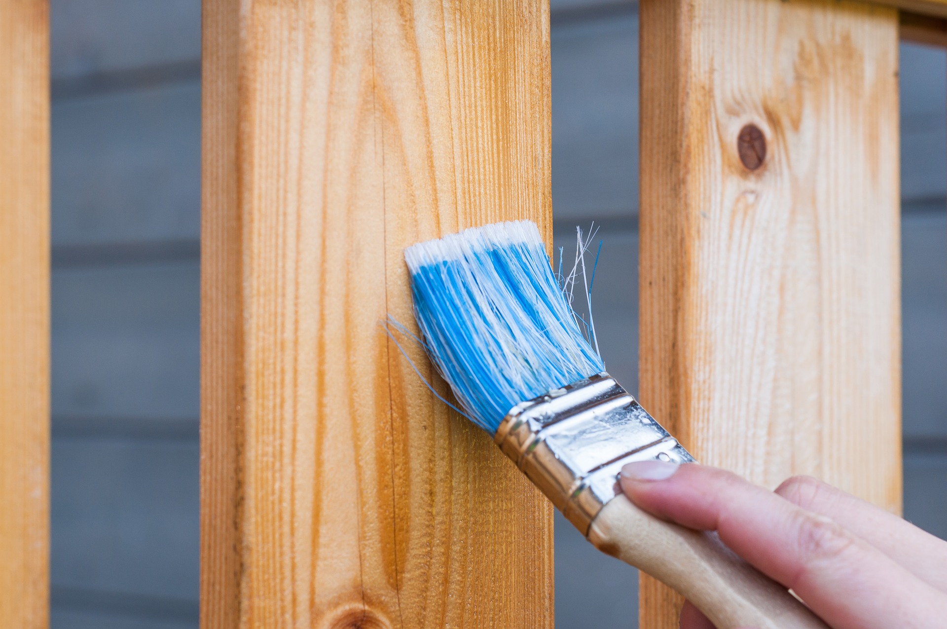 paintbrush on wood