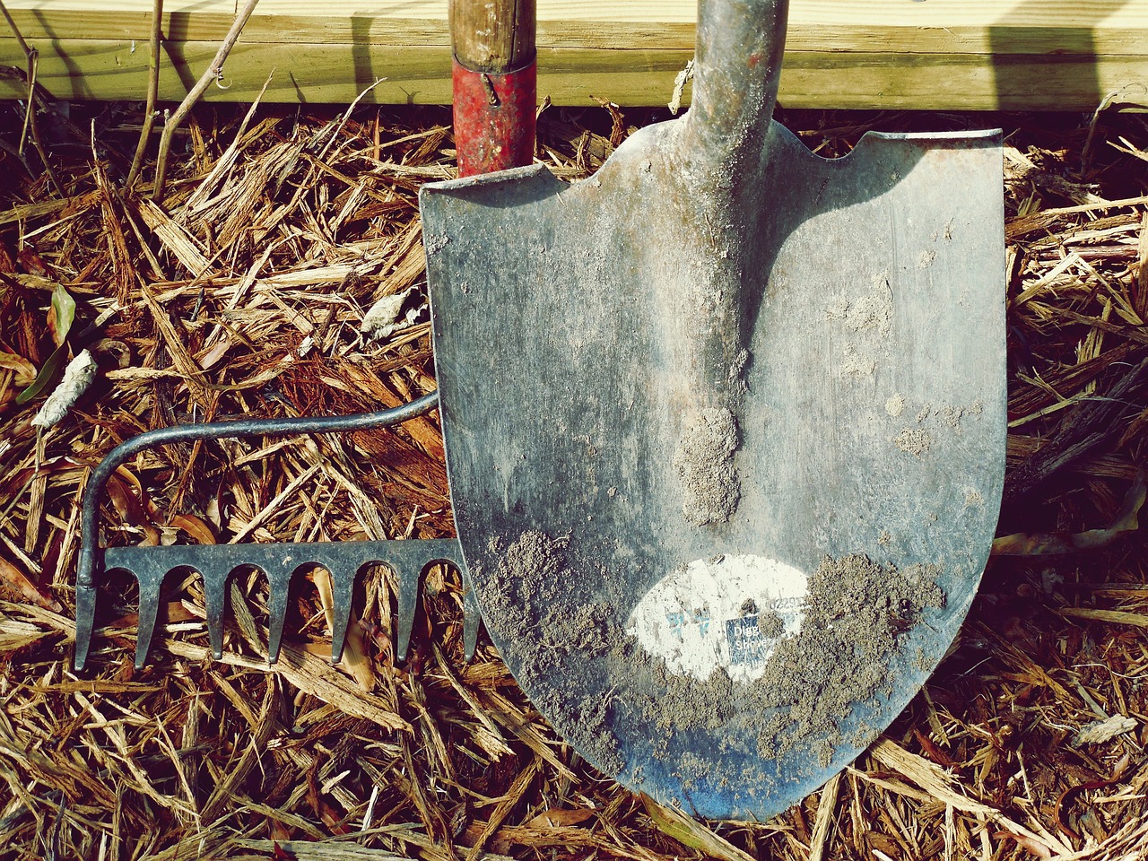 Removing The Three Main Blights On Your Rural Garden Landscape garden fork and spade